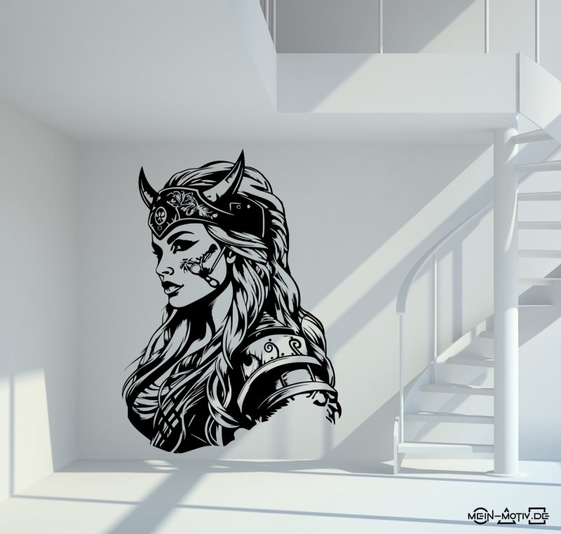 46380 Wikinger-Frau 1 Wandtattoo